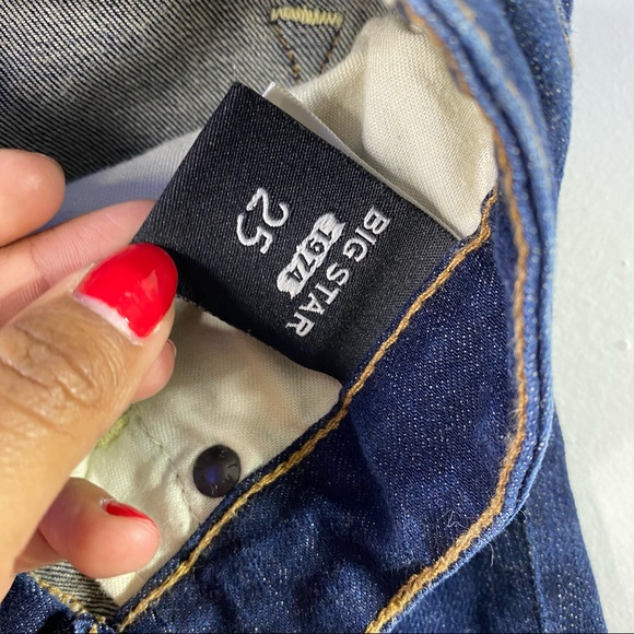 Big Star 1974 Blue Denim Bermudas Long Shorts or Capri Jean Pants | 25 - Picture 4 of 6